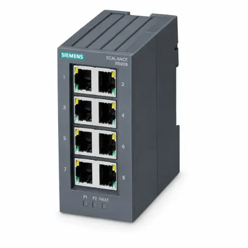 [6GK5008-0BA10-1AB2] SIEMENS/PA SCALANCE XB008 unmanaged Industria (New)