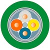 [6XV1840-2AT20] SIEMENS/PA IE FC TP Standard Cable 2×2; (PROFINET tipo A), Ca (New)