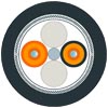 [6XV1873-3GT10] SIEMENS/PA FO Ground Cable 50/125, confeccionado 2 x 2 conect (New)