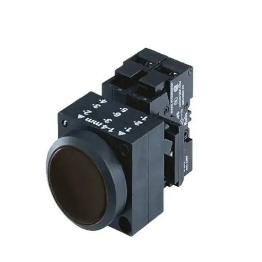 [3SB3202-0AA11] SIEMENS 22MM PLASTIC ROUND COMPLETE UNIT COMBINATION: PUSH (New)