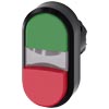 [3SU1000-3BB42-0AA0] SIEMENS/EP pulsador doble, 22 mm, redondo, pl (New)