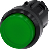 [3SU1001-0BB40-0AA0] SIEMENS/EP pulsador luminoso, 22 mm, redondo, (New)