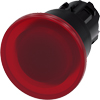 [3SU1001-1BA20-0AA0] SIEMENS/EP pulsador de seta iluminado, 22 mm, (New)
