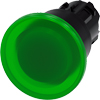 [3SU1001-1BA40-0AA0] SIEMENS/EP pulsador de seta iluminado, 22 mm, (New)