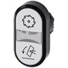[3SU1001-3AB66-0AP0] SIEMENS/EP pulsadores dobles iluminado, 22 mm (New)