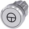 [3SU1050-0AB60-0AB0] SIEMENS/EP pulsador, 22 mm, redondo, metal, b (New)