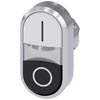 [3SU1050-3AB61-0AK0] SIEMENS/EP pulsador doble, 22 mm, redondo, me (New)