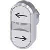 [3SU1050-3AB66-0AM0] SIEMENS/EP pulsador doble, 22 mm, redondo, me (New)