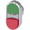 [3SU1050-3BB42-0AA0] SIEMENS/EP pulsador doble, 22 mm, redondo, me (New)