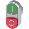 [3SU1050-3BB42-0AK0] SIEMENS/EP pulsador doble, 22 mm, redondo, me (New)