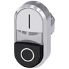 [3SU1050-3BB61-0AK0] SIEMENS/EP pulsador doble, 22 mm, redondo, me (New)