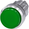 [3SU1051-0BB40-0AA0] SIEMENS/EP pulsador luminoso, 22 mm, redondo, (New)