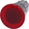 [3SU1051-1BA20-0AA0] SIEMENS/EP pulsador de seta iluminado, 22 mm, (New)