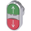[3SU1051-3AB42-0AN0] SIEMENS/EP pulsadores dobles iluminado, 22 mm (New)