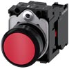 [3SU1100-0AB20-1CA0] SIEMENS/EP pulsador, 22 mm, redondo, plástico (New)