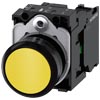 [3SU1100-0AB30-1BA0] SIEMENS/EP pulsador, 22 mm, redondo, plástico (New)