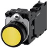 [3SU1100-0AB30-3FA0] SIEMENS/EP pulsador, 22 mm, redondo, plástico (New)