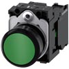 [3SU1100-0AB40-1BA0] SIEMENS/EP pulsador, 22 mm, redondo, plástico (New)