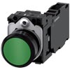 [3SU1100-0AB40-1FA0] SIEMENS/EP pulsador, 22 mm, redondo, plástico (New)