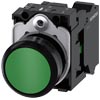 [3SU1100-0AB40-3BA0] SIEMENS/EP pulsador, 22 mm, redondo, plástico (New)