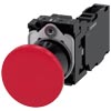 [3SU1100-1BA20-1FA0] SIEMENS/EP pulsador de seta, 22 mm, redondo,  (New)