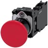 [3SU1100-1BA20-3FA0] SIEMENS/EP pulsador de seta, 22 mm, redondo,  (New)