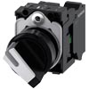 [3SU1100-2BF60-3BA0] SIEMENS/EP selector, iluminable, 22 mm, redon (New)