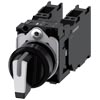 [3SU1100-2BL60-3LA0] SIEMENS/EP selector, iluminable, 22 mm, redon (New)