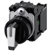 [3SU1100-2BM60-1NA0] SIEMENS/EP selector, iluminable, 22 mm, redon (New)