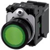 [3SU1102-0AB40-3BA0] SIEMENS/EP pulsador luminoso, 22 mm, redondo, (New)