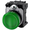 [3SU1102-6AA40-1AA0] SIEMENS/EP lámpara de señalización, 22 mm, re (New)
