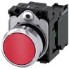 [3SU1150-0AB20-1BA0] SIEMENS/EP pulsador, 22 mm, redondo, metal, b (New)
