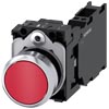 [3SU1150-0AB20-3FA0] SIEMENS/EP pulsador, 22 mm, redondo, metal, b (New)