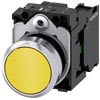 [3SU1150-0AB30-1BA0] SIEMENS/EP pulsador, 22 mm, redondo, metal, b (New)