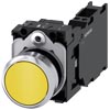 [3SU1150-0AB30-3FA0] SIEMENS/EP pulsador, 22 mm, redondo, metal, b (New)
