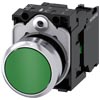 [3SU1150-0AB40-1BA0] SIEMENS/EP pulsador, 22 mm, redondo, metal, b (New)