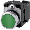 [3SU1150-0AB40-3BA0] SIEMENS/EP pulsador, 22 mm, redondo, metal, b (New)