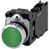 [3SU1150-0AB40-3FA0] SIEMENS/EP pulsador, 22 mm, redondo, metal, b (New)