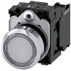 [3SU1150-0AB70-1BA0] SIEMENS/EP pulsador, 22 mm, redondo, metal, b (New)