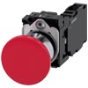 [3SU1150-1BA20-1FA0] SIEMENS/EP pulsador de seta, 22 mm, redondo,  (New)