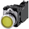 [3SU1153-0AB30-3FA0] SIEMENS/EP pulsador luminoso, 22 mm, redondo, (New)