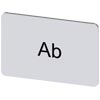 [3SU1900-0AD81-0AE0] SIEMENS/EP Plaquita de identificación para ab (New)