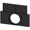 [3SU1900-0BS10-0AA0] SIEMENS/EP Portaplaquitas, plano, negro, para (New)